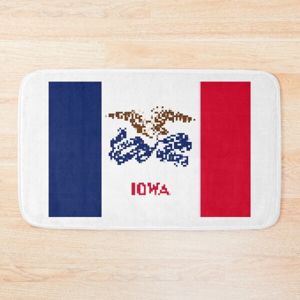 Item preview, Pixelated Iowa Flag designed and sold by Potato Quality Prints.