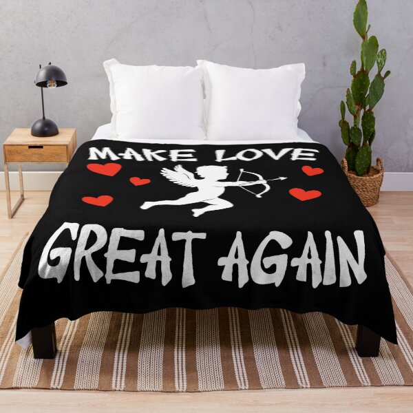 Item preview, Make Love Great Again – Funny Valentine Cupid Political Parody Design designed and sold by BrainBubbleArt.