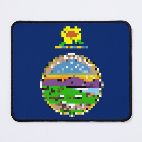 Item preview, Pixelated Kansas Flag designed and sold by Potato Quality Prints.