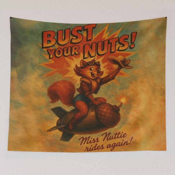 Item preview, Miss Nuttie Rides Again! designed and sold by SecretSquirrellDesigns.