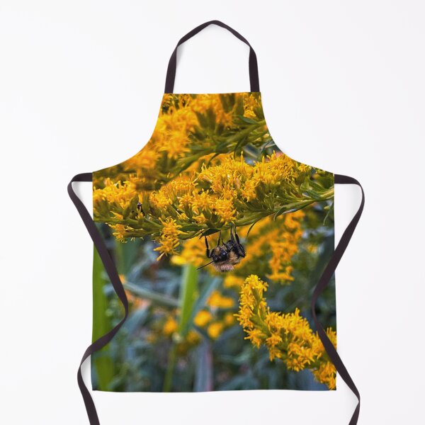 Item preview, Bee on Goldenrod – Pollinator Macro Photography designed and sold by aadventures.