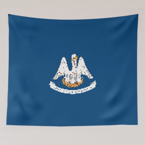 Item preview, Pixelated Louisiana Flag designed and sold by Potato Quality Prints.