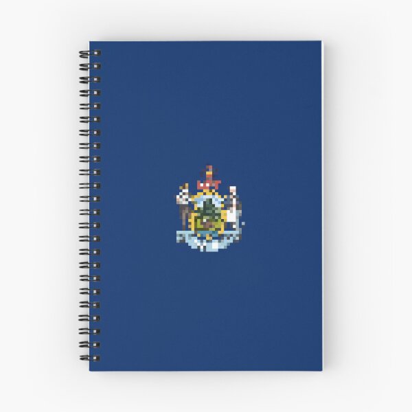 Item preview, Pixelated Maine Flag designed and sold by Potato Quality Prints.