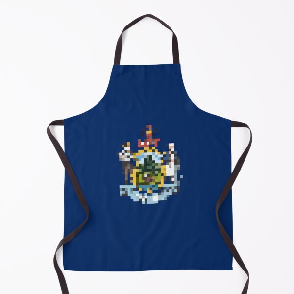 Item preview, Pixelated Maine Flag designed and sold by Potato Quality Prints.