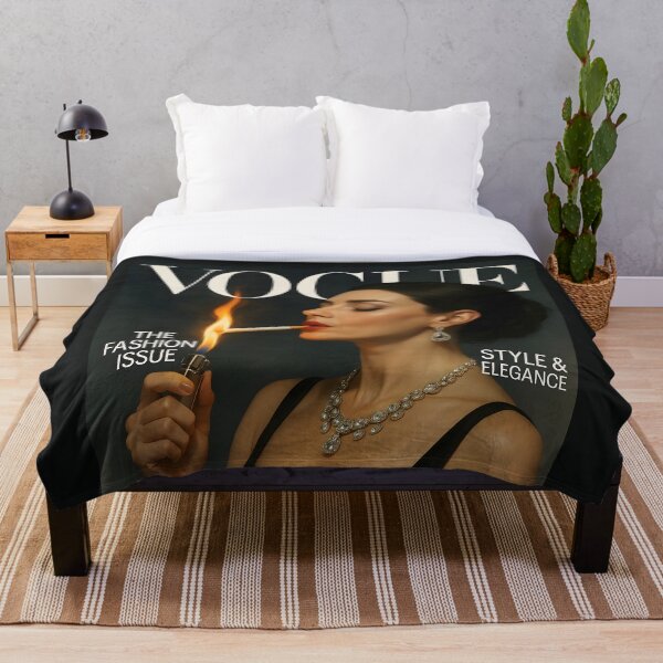 Item preview, Elegant Woman Lighting Cigarette Fashion Magazine -Inspired Cover. designed and sold by Spark2Seduction.