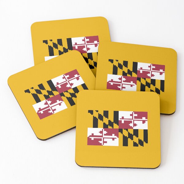 Item preview, Pixelated Maryland Flag designed and sold by Potato Quality Prints.
