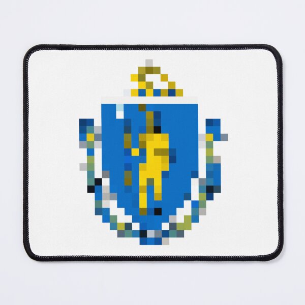 Item preview, Pixelated Massachusetts Flag designed and sold by Potato Quality Prints.