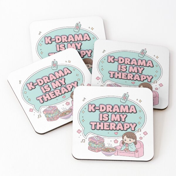 Item preview, The phrase "K-drama is my therapy" is used in this context. designed and sold by GigiEssense.
