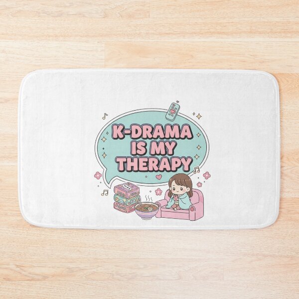 Item preview, The phrase "K-drama is my therapy" is used in this context. designed and sold by GigiEssense.