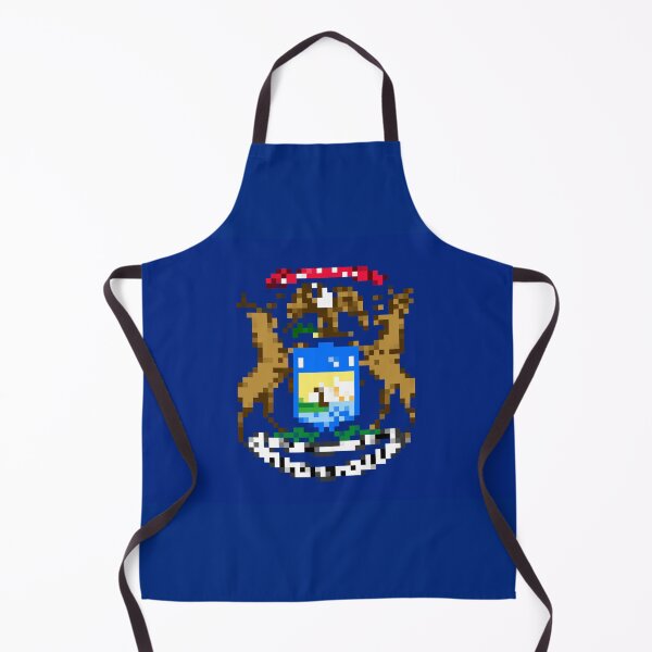 Item preview, Pixelated Michigan Flag designed and sold by Potato Quality Prints.