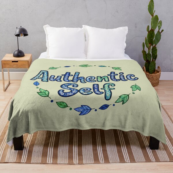 Item preview, Authentic Self - Boho Floral Textured Typography designed and sold by Dakson Design - Fantasy Art.