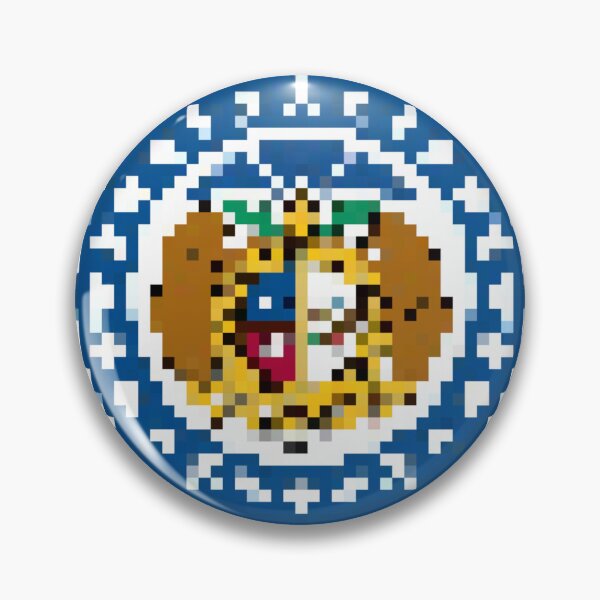 Item preview, Pixelated Missouri Flag designed and sold by Potato Quality Prints.