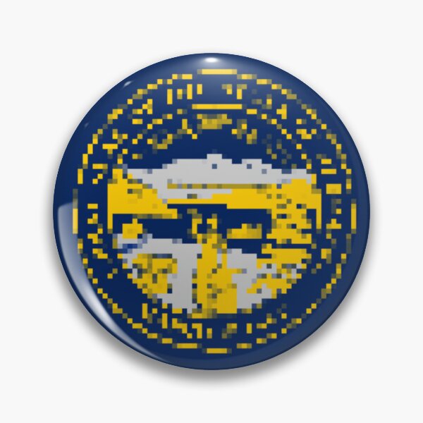 Item preview, Pixelated Nebraska Flag designed and sold by Potato Quality Prints.