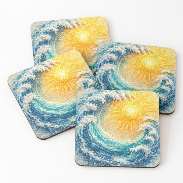 Item preview, Ocean Wave and Sun Wall Art designed and sold by Sophie's Favorites.