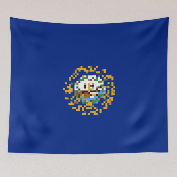 Item preview, Pixelated New Hampshire Flag designed and sold by Potato Quality Prints.