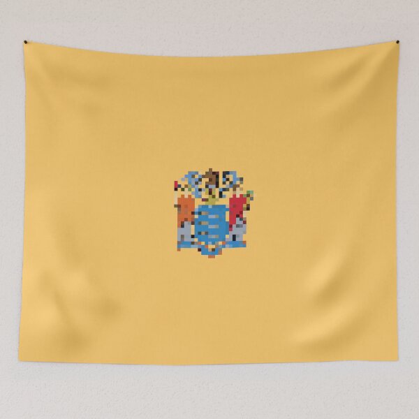 Item preview, Pixelated New Jersey Flag designed and sold by Potato Quality Prints.
