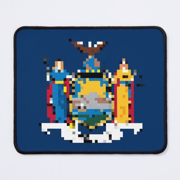 Item preview, Pixelated New York Flag designed and sold by Potato Quality Prints.