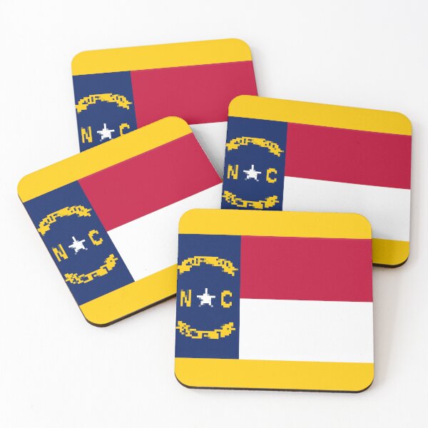 Item preview, Pixelated North Carolina Flag designed and sold by Potato Quality Prints.