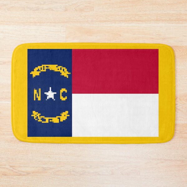 Item preview, Pixelated North Carolina Flag designed and sold by Potato Quality Prints.