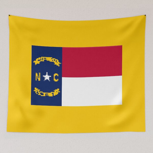 Item preview, Pixelated North Carolina Flag designed and sold by Potato Quality Prints.