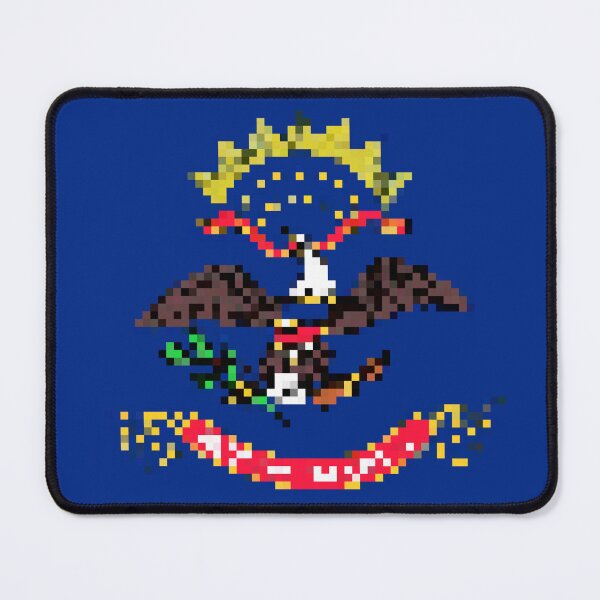 Item preview, Pixelated North Dakota Flag designed and sold by Potato Quality Prints.