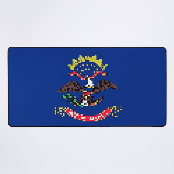 Item preview, Pixelated North Dakota Flag designed and sold by Potato Quality Prints.