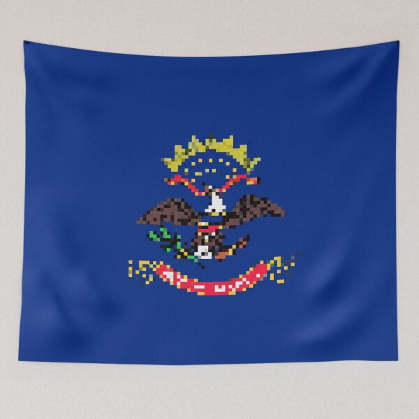 Item preview, Pixelated North Dakota Flag designed and sold by Potato Quality Prints.