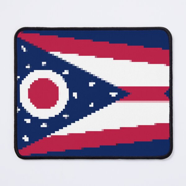 Item preview, Pixelated Ohio Flag designed and sold by Potato Quality Prints.