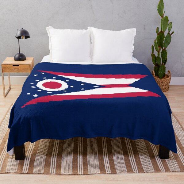 Item preview, Pixelated Ohio Flag designed and sold by Potato Quality Prints.