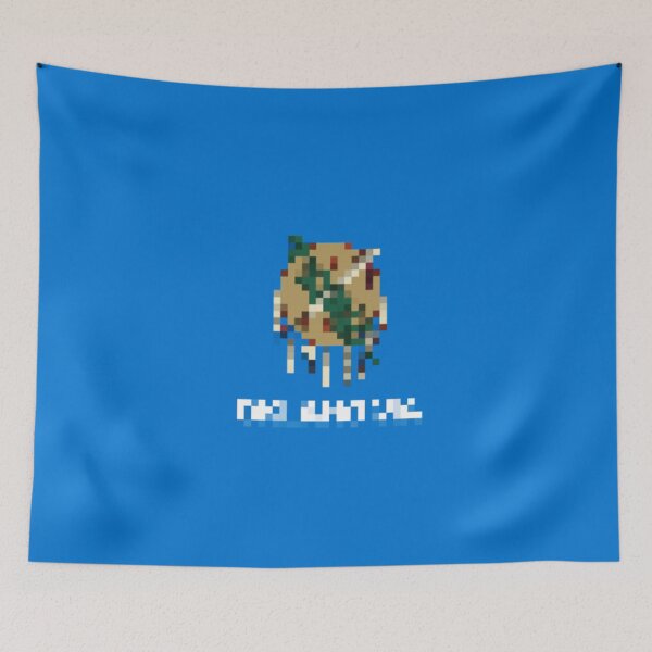 Item preview, Pixelated Oklahoma Flag designed and sold by Potato Quality Prints.