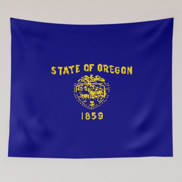 Item preview, Pixelated Oregon Flag designed and sold by Potato Quality Prints.