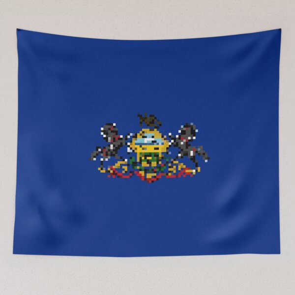 Item preview, Pixelated Pennsylvania Flag designed and sold by Potato Quality Prints.