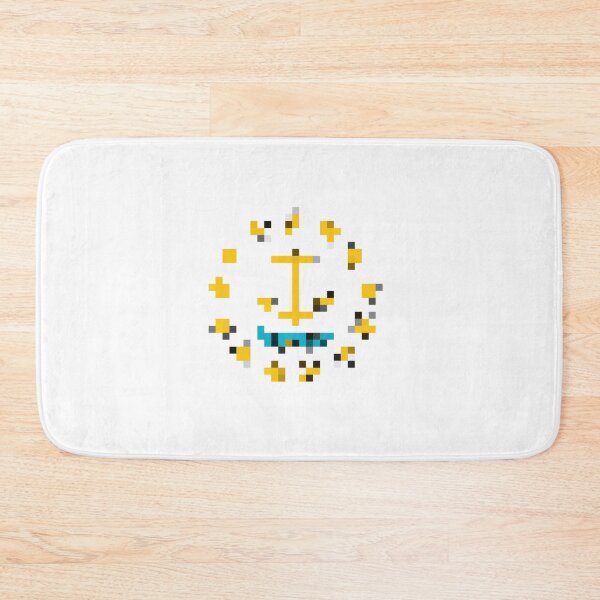 Item preview, Pixelated Rhode Island Flag designed and sold by Potato Quality Prints.