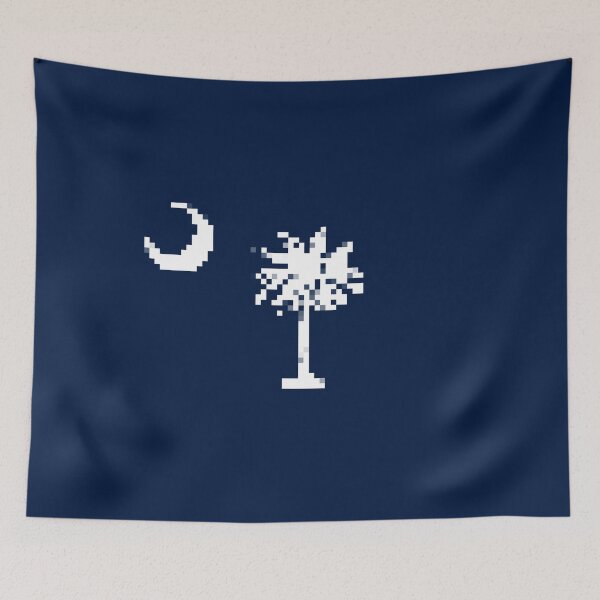 Item preview, Pixelated South Carolina Flag designed and sold by Potato Quality Prints.