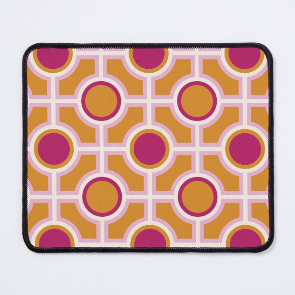 Item preview, Contemporary Geometric tile modern hot pink mustard designed and sold by FrancesPoff.