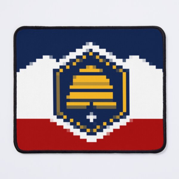 Item preview, Pixelated Utah Flag designed and sold by Potato Quality Prints.