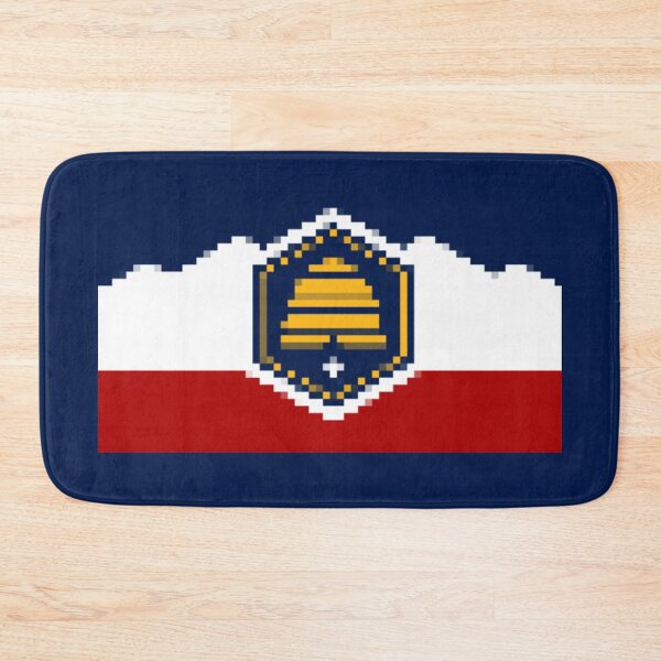 Item preview, Pixelated Utah Flag designed and sold by Potato Quality Prints.