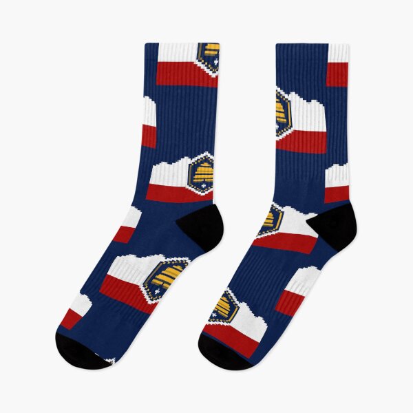 Item preview, Pixelated Utah Flag designed and sold by Potato Quality Prints.