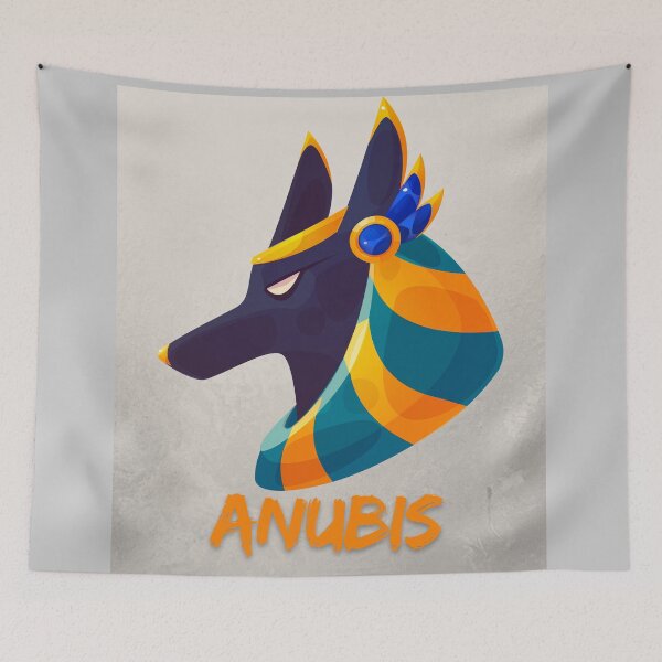 Item preview, Anubis Ancient Egyptian God Illustration - Colorful Vector Art designed and sold by Basma Store.