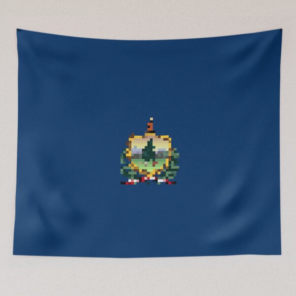 Item preview, Pixelated Vermont Flag designed and sold by Potato Quality Prints.