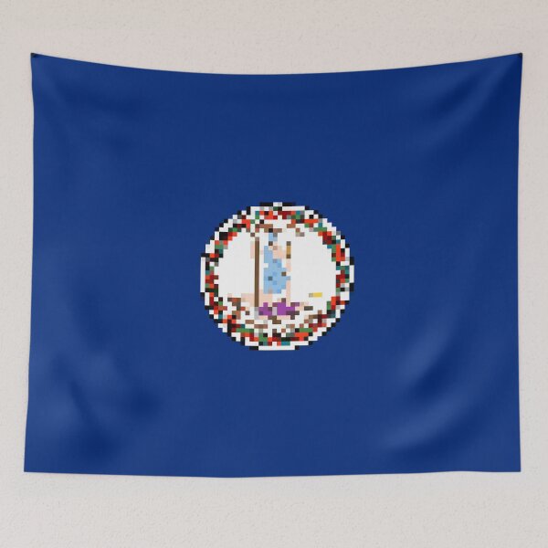 Item preview, Pixelated Virginia Flag designed and sold by Potato Quality Prints.