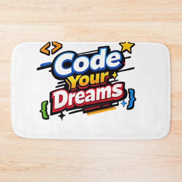 Item preview, Bold “Code Your Dreams” Programming Graphic designed and sold by TTrees.