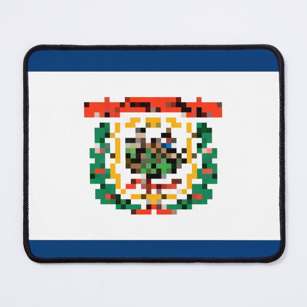 Item preview, Pixelated West Virginia Flag designed and sold by Potato Quality Prints.