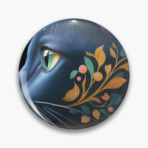 Item preview, Abyssinian Cat Black Feline Aesthetic Garden Floral Art designed and sold by mildaclairmo.
