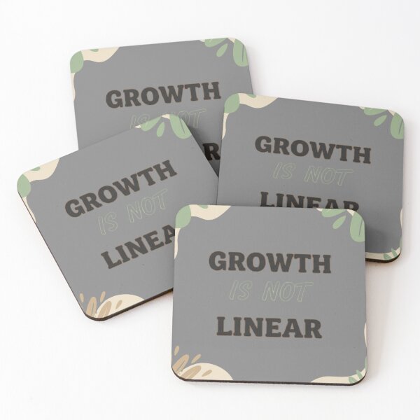 Item preview, Growth Is Not Linear Aesthetic Mental Health Awareness designed and sold by BlissHalo.