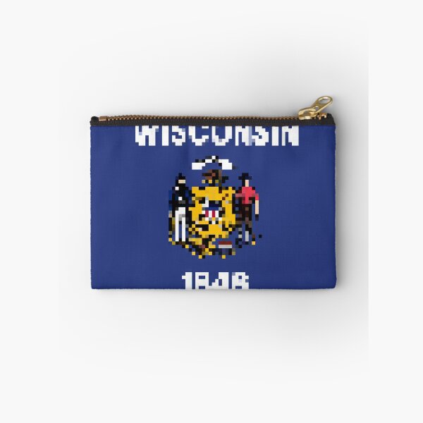 Item preview, Pixelated Wisconsin Flag designed and sold by Potato Quality Prints.