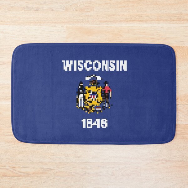 Item preview, Pixelated Wisconsin Flag designed and sold by Potato Quality Prints.