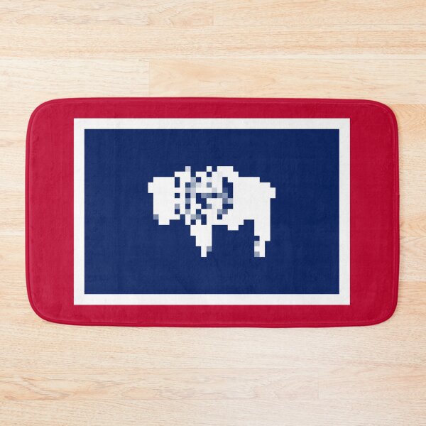 Item preview, Pixelated Wyoming Flag designed and sold by Potato Quality Prints.