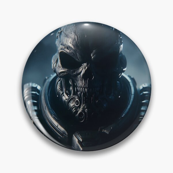 Item preview, Cyberpunk Black Skull Soldier designed and sold by GalleryBrisArt.