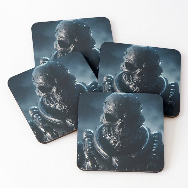 Item preview, Cyberpunk Black Skull Soldier designed and sold by GalleryBrisArt.